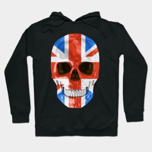 United Kingdom Flag Skull - Gift for English Scottish Welsh Or Irish With Roots From United Kingdom Hoodie